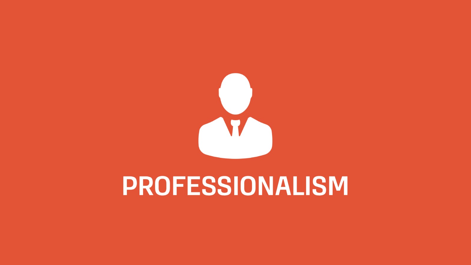 EPL core values - Professionalism
