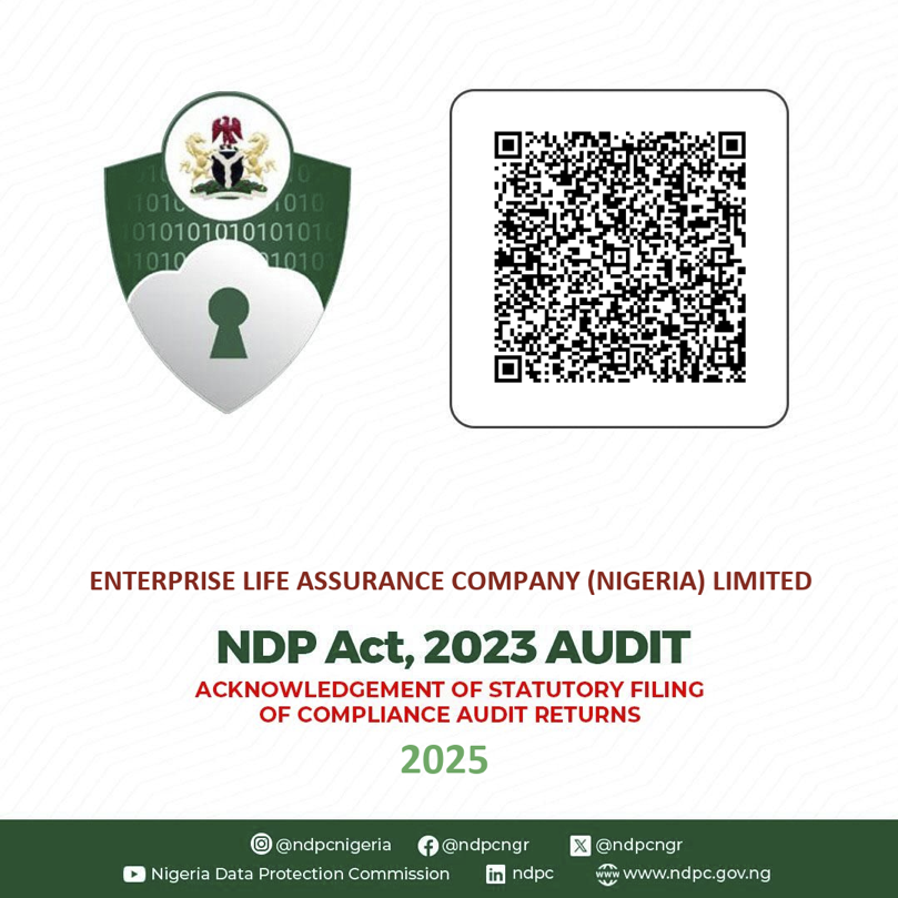enterprise life assurance company (nigeria) limited audit complaince trustmark